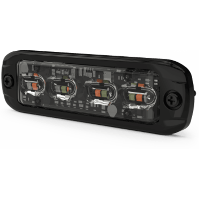 ED3802RGAW - Luz Auxiliar de 16 LED, Rojo/Verde/Ambar/Blanco, Lente Transparente
