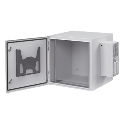 PTRS362424G4A - Gabinete Industrial de 19 UR / Acero Calibre 14 / NEMA 4/12 e IP66 / Aire Acondicionado 800 BTU/hr / Montaje en Pared / 36 x 24 x 24 pulgadas