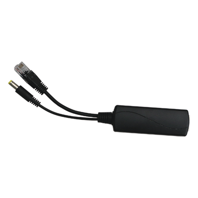 WI-POE11S-48V - Splitter PoE / Entrada 802.3af/at 30W / Salida 12 Vcc 2A / Puerto 10/100 Mbps / Protección 6 kV / -40 a 80°C