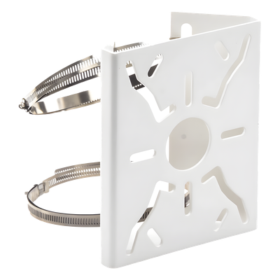 XGAMPOLE - Soporte Universal para Poste / Acero Resistente a la Intemperie / Carga 10 kg / Dimensiones Compactas 200x155x72 mm / Interior/Exterior