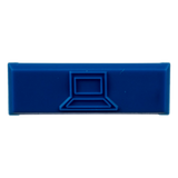 CIDBU-C - Iconos de Datos / Mini-Com / 14.2 mm Ancho / 2 mm Profundidad / 4.6 mm Altura / ABS / Paquete 100 / Azul