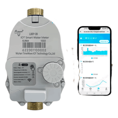 TWLXSY50 - Medidor de Agua Mecánico LoRaWAN IoT de 2 Pulgadas / Smart Metering y Telemetría para BMS / Válvula de Corte de Flujo / Batería Litio de Larga Duración / Comunicación Inalámbrica / Monitoreo Remoto