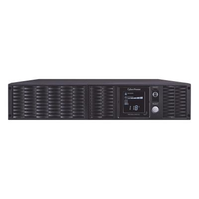 PR1500LCDRT2U - UPS de 1500 VA/1350 W, Topología Línea Interactiva, Entrada 120 Vca NEMA 5-15P, Onda Senoidal Pura, Torre o Rack 2 UR, Con 8 Tomas NEMA 5-15R