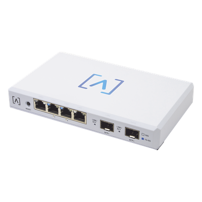 ROUTE10 - Router VPN / 4 Puertos Ethernet 2.5 Gbps / 2 Puertos PoE+ 802.3af/at / 2 Puertos SFP+ 10 Gbps / Filtrado DPI / Administración en Nube Gratuita
