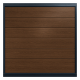 APDOOR-168B - Puerta de Garage / Línea Central / Imitación Madera Oscura / 16x8 pies (4.9x2.4 m) / Aislada / Estilo Americano