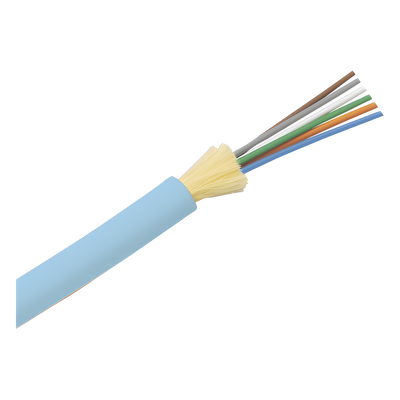 FODLZ06 - Cable de Fibra Óptica / 6 Hilos / Multimodo OM4 50/125 / Interior / Tight Buffer 900 μm / LSZH / Dieléctrico / Plenum OFNP
