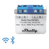 SHELLYPLUSPMMINI - Medidor de Potencia Inteligente Wi-Fi / 1 Canal / 16 A / 2.4 GHz / Diseño Ultracompacto / Medición sin Hub