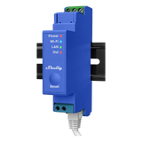 SHELLYPRO1 - Relevador Inteligente / 1 Canal / Contacto Seco / Wi-Fi, Bluetooth y Ethernet / 16 A / Riel DIN / -20°C a +40°C