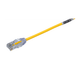 UTP28SP15YL - Cable de Parcheo UTP / Cat6 / 28AWG / 4.57 m (15 pies) / Amarillo / Diámetro 3.8 mm / PoE++ / -10 a 75°C