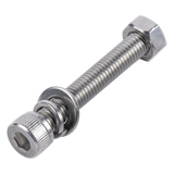 KDMT-BOLT-820 - Tornillo Allen Milimétrico de Acero Inoxidable  M8-1.25 x 20 / Incluye Tuerca, Arandela Plana y Arandela Presión / Para Montajes de Módulos Solares / Bolsa con 6 piezas.