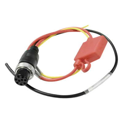 XMRSOURCE - Cable de Alimentación para DVR Móvil / Entrada 12-24V DC / Conector Aviación YL16-9 Macho / Longitud 1.5 m (4.9 ft) / Doble Aislamiento / Resistente a Vibraciones