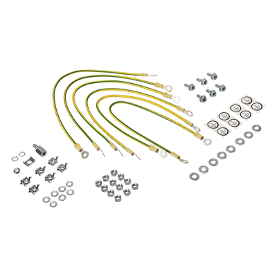 PGK - Kit de Conexión a Tierra / 6 Cables 12 AWG / 411 mm (16.19 in) / Terminales Anillo 7 mm / Montaje M6 / VDE