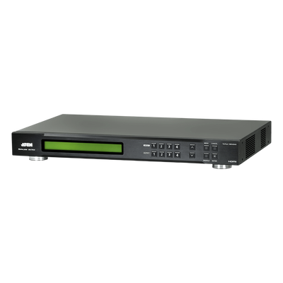VM5404H - Matriz HDMI / 4x4 / Escalador Integrado / Videowall 8 Perfiles / Seamless Switch / 6.75 Gbps / IR / RS-232 / Ethernet