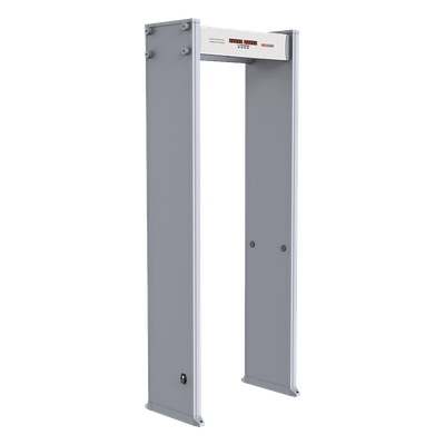 ISD-SMG106C - Arco Detector de Metales de 6 Zonas / Contador de Personas y Alarmas / Precisión de una Moneda 25 mm / 255 Niveles Sensibilidad / Pantalla LED