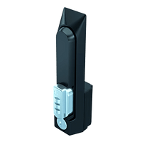NCLH - Chapa de Seguridad para Gabinete / Combinación de 3 Dígitos / Control Llave Maestra / Acero Texturizado Negro / 7.50 x 1.38 x 2.50 in