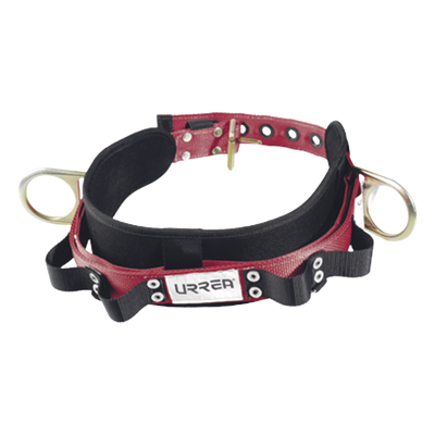 SYSUSC01C - Cinturón de Seguridad para Liniero / Talla 36 / Neopreno Resistente / Nylon 4' Acolchonado / 2 Anillos Tipo D / 4 Compartimentos / ANSI A10.14 y Z359.1