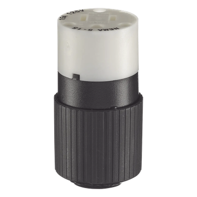 HUB-BRY-5269-NC - Conector Hembra / 15 A / 125 V / 2 Polos 3 Hilos / NEMA 5-15R / Grado Industrial / 2.95 x 1.52 x 1.38 in