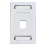 KFP-S-01-02S - Placa de Pared Keystone de 1 Salida, Color Blanco, para Jacks Keystone Z-MAX y MAX