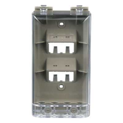 CFPWR4CIG - Placa de Pared Vertical / IP56 / 4 Puertos Mini-Com / Policarbonato / 5.69 x 3.07 x 2.19 in