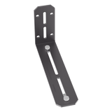 FR6LB - Soporte en L / Montaje Pared o Gabinete / Canaletas 6x4 y 4x4 / Acero Negro / 8.88 x 2 pulgadas