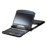 CL3884NW - KVM Switch LCD 18.5" (7.3 in) | Consola Dual Rail 1U | 4 Puertos USB HDMI | Multi-View Quad-PiP-PbP-PoP | Resolución 1920x1200 @ 60Hz | Cascada 2 Niveles 16 Computadoras | Boundless Switching | Video DynaSync | EDID Expert | Consola Externa HD