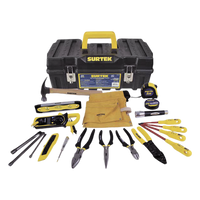 SYS125411 - Juego de Herramientas para Electricista / 21 Piezas / Multímetro Digital de Gancho / Destornilladores Aislados 1000V / Caja Plástica 21" (53.3 cm)
