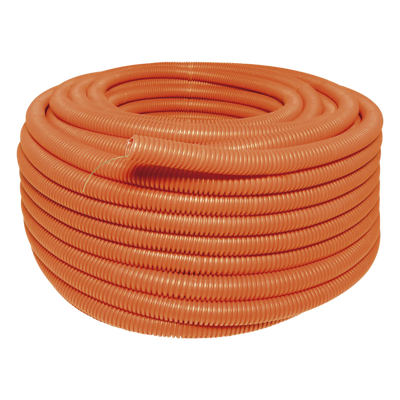 SYS136853 - Tubo Conduit Corrugado HDPE / 3/4" x 50 m / Resistencia Aislamiento >100 MΩ / Norma NMX-J-542-ANCE-2006 / Con Guía / Resistente a Intemperie