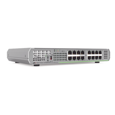 AT-GS910/16-10 - Switch no administrado / 16 puertos Gigabit / 32 Gbps / 8K MAC / 12W máx / 10.35 x 7.04 x 1.49 in