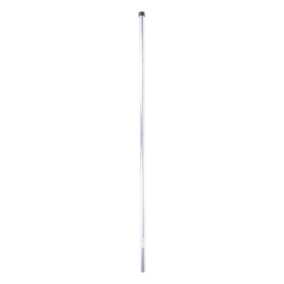 SYS-POST-ESQ-6 - Poste de Esquina para Cerca Electrificada / 6 Aisladores / Tubo Galvanizado Cal. 18 / 1" Diámetro / 1.4 m (4.6 ft) Altura / Sin Pintar