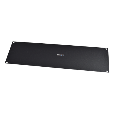 STF-3U - Tapa Ciega / Rack 19in / 3UR / Acero Cal. 14 / Pintura Electroestática Negra / 0.95 kg