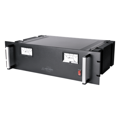 RM-50MBB - Fuente de poder lineal regulada / 13.8VCC / 37A continua / 50A máxima / Cargador 4A / Rack 19" / 1.58 x 0.44 x 1.04 ft
