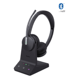 WH64-DUAL-UC - Auriculares Inalámbricos UC / DECT y Bluetooth 5.2 Simultáneos / Triple Conexión / 32 Horas de Conversación / Cancelación de Ruido con 3 Micrófonos