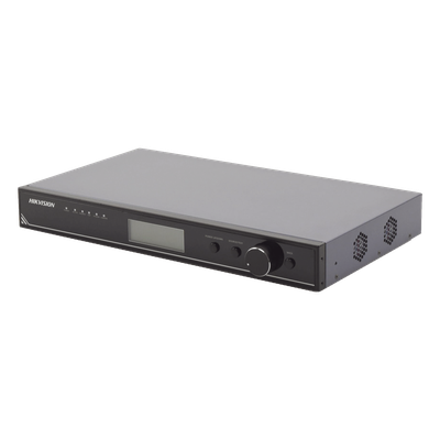 DS-D42C08-H - Controlador para Videowall / 4K (3840 x 1080 / 12,598 x 3,543 pies) / 8 Salidas Ethernet / Cascada hasta 12 Pantallas / Rack 1U / -10°C a 45°C