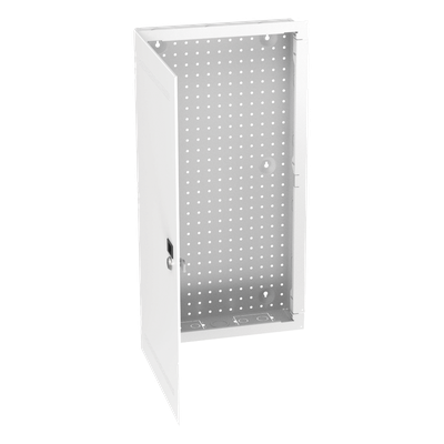 MS28EHDS - Gabinete de Montaje en Pared / Acero Calibre 18 / Capacidad 16 kg (35 lb) / Puerta Reversible con Cerradura / Ventilación Integrada / 28 in de Altura