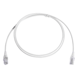 MC6-05-02-28B - Patch Cord Cat6 UTP / CM/LS0H / 28AWG / 1.5m (5ft) / Blanco / Diámetro Reducido / Bulk