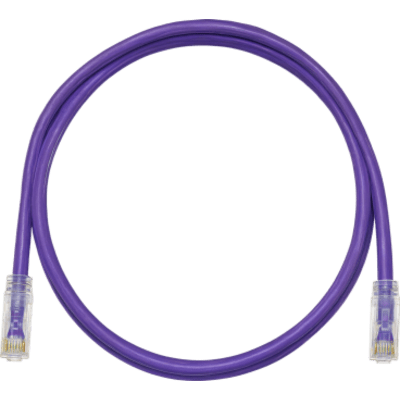 UTPSP2VLY - Cable de Parcheo TX6, UTP Cat6, 24 AWG, CM, Color Violeta, 0.61 Metros (2 Pies)