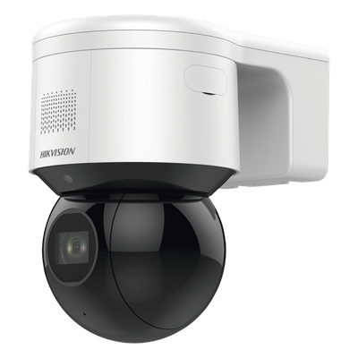 DS-2DE3A404IWG-E - Domo PTZ IP / 4 Megapixel / 4X Zoom Óptico / IR EXIR 50 m (164 ft) / WDR 120 dB / AcuSense / Luz Estroboscópica y Sirena / PoE+ / IP66