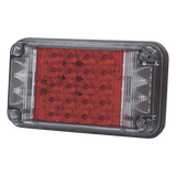 XLTE2345R - Luz de Advertencia LED / 66 LEDs / 7x4 Pulgadas / 12 VCC / 10 Patrones de Destello / Montaje Permanente