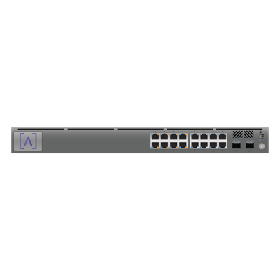 S16-POE - Switch Gigabit PoE+ Administrable / 16 Puertos 10/100/1000 Mbps / 2 Puertos SFP Uplink / Presupuesto PoE 120W / Gestión en la Nube