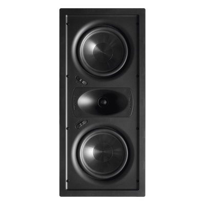 GHT-66P - Altavoz LCR de pared / Woofers dobles 6.5'' / Tweeter seda 1'' / 125W / 8Ω / 21.6 ft / 22° guía de ondas