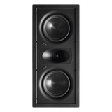 GHT-66P - Altavoz LCR de pared / Woofers dobles 6.5'' / Tweeter seda 1'' / 125W / 8Ω / 21.6 ft / 22° guía de ondas