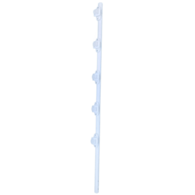 SF-POST-5W - Poste de Paso para Cerca Eléctrica / Acero Galvanizado en Caliente / 5 Aisladores / Longitud 1.2 m (3.9 ft) / Diámetro 25 mm (1 in) / Peso 0.92 kg