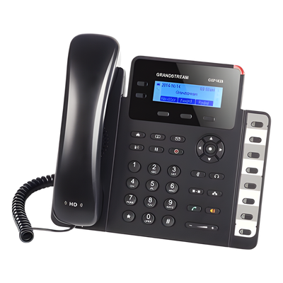 GXP-1628 - Teléfono IP / 2 Líneas SIP / 8 Teclas BLF / Conferencia 3 Vías / Pantalla LCD 132x48 / PoE / Dual Gigabit