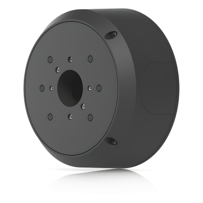 UACC-CAMERA-JB-B - Caja de Conexiones Antimanipulación / Montaje en Poste 1.5-2' (38-50 mm) / Aluminio y Policarbonato / Salidas G3/4' / Compatible Bullet, Dome y Turret