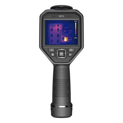 HM-TP23-7QF/W-M31 - Cámara Termográfica Portátil Dual / Resolución Térmica 384 x 288 / Lente Óptico 8 Megapixel / Wi-Fi Dual Band / IP54 / Batería 5 Horas / Caída 2 m (6.56 ft)