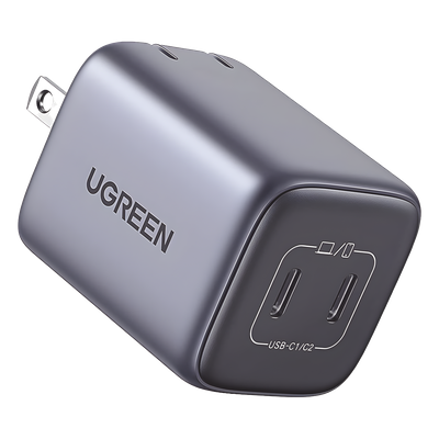 90572 - Cargador GaN II / 45W / 2 Puertos USB-C / Power Delivery 3.0 / Quick Charge 4.0 / 100-240V
