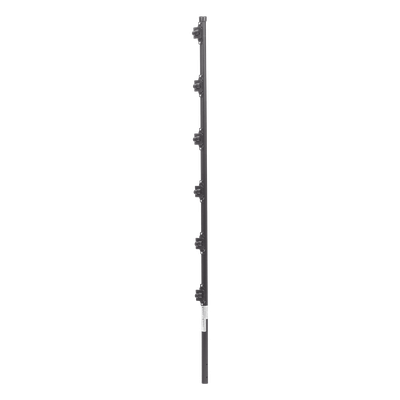 SYS-POST-10B - Poste para Cerca Electrificada / Acero Galvanizado Cal. 18 / 1.4 m (4.6 ft) / 6 Aisladores de Paso / Fijación en Concreto / IP Protección Sellada