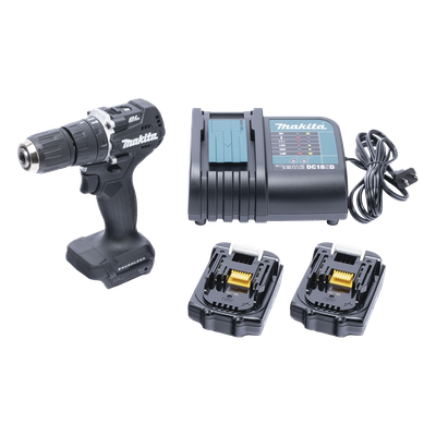 DHP-487-YX-2B - Rotomartillo/Taladro Inalámbrico SIN CARBONES, Broquero de 1/2", 1,700 RPM, 18VâŽ“, Torque: 40 N.m C/2 Bat. (1.5Ah) y Cargador.