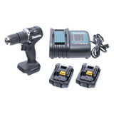 DHP-487-YX-2B - Rotomartillo/Taladro Inalámbrico SIN CARBONES, Broquero de 1/2", 1,700 RPM, 18VâŽ“, Torque: 40 N.m C/2 Bat. (1.5Ah) y Cargador.