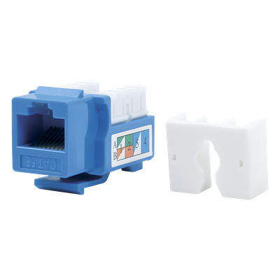 LP-KJ-505-BU - Módulo Jack Keystone / Cat5e / Terminación 110 / RJ45 / Sin Blindaje / Azul